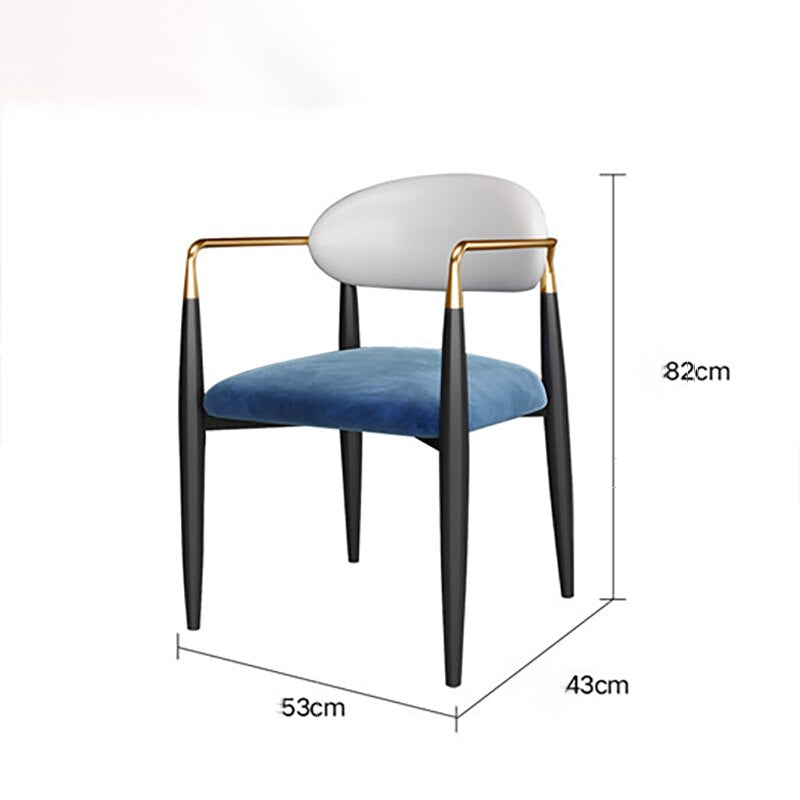 Blue & Black Contrast Chair