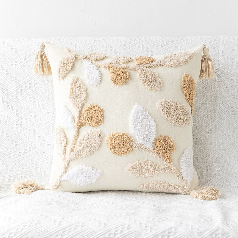 Floral Style Earth Tone Pillowcase