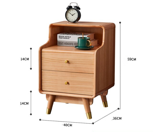 Nordic Wooden Luxury Nightstand