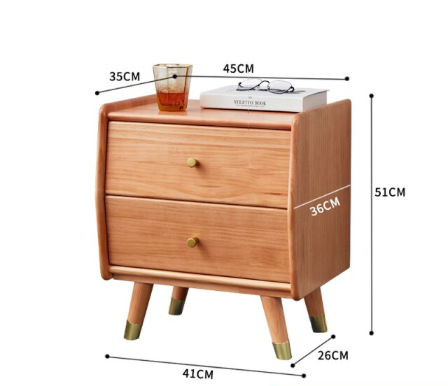 Nordic Wooden Luxury Nightstand