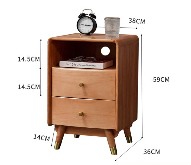 Nordic Wooden Luxury Nightstand