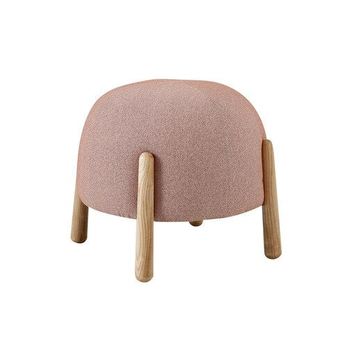 Peach Nordic Design Mushroom Stool Wooden