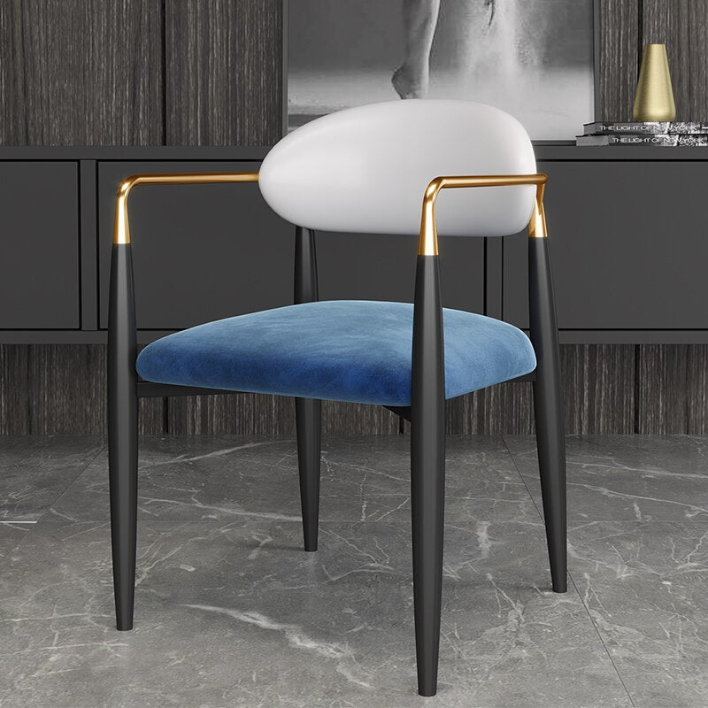 Blue & Black Contrast Chair