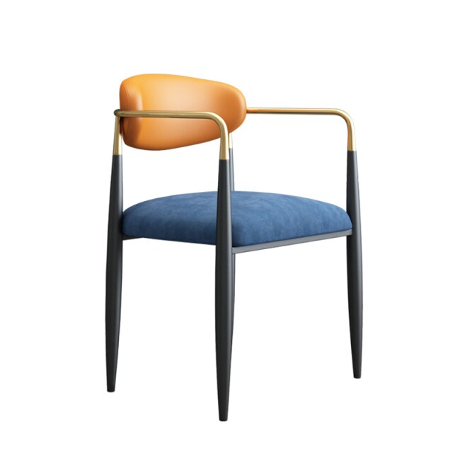 Blue & Black Contrast Chair