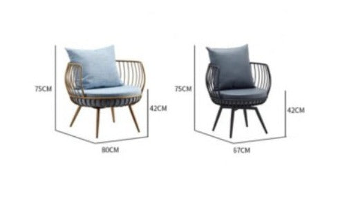 Circular Cage Style Rigid/Swivel Chair