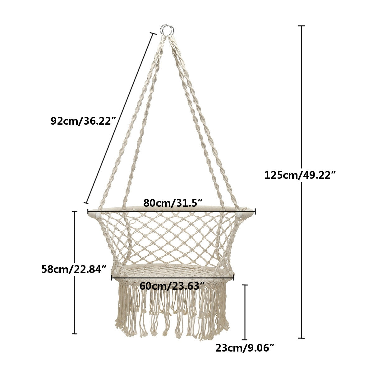 Cotton Rope Hammock Seat