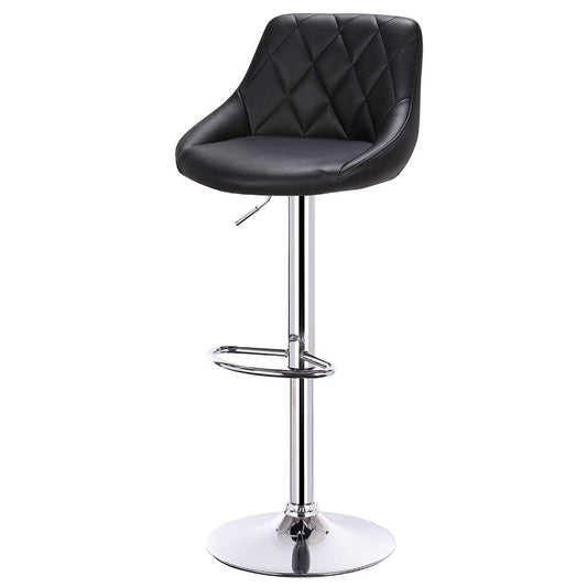 Black Leather Bar Stool