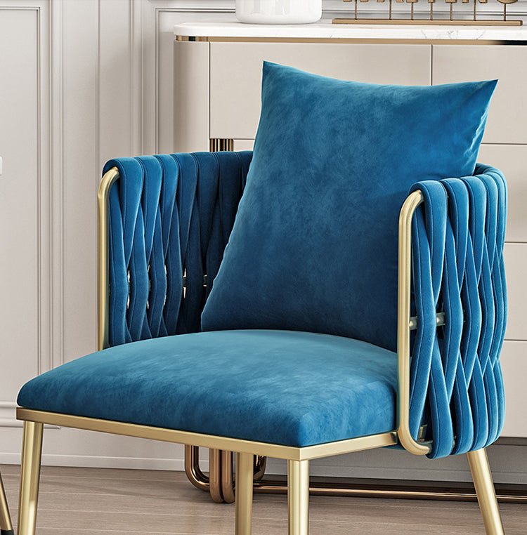 Modern Suede Multiple Colour Dining Chair with Cushion