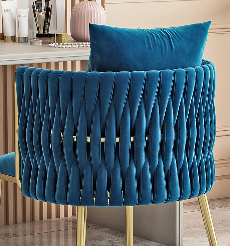 Modern Suede Multiple Colour Dining Chair with Cushion