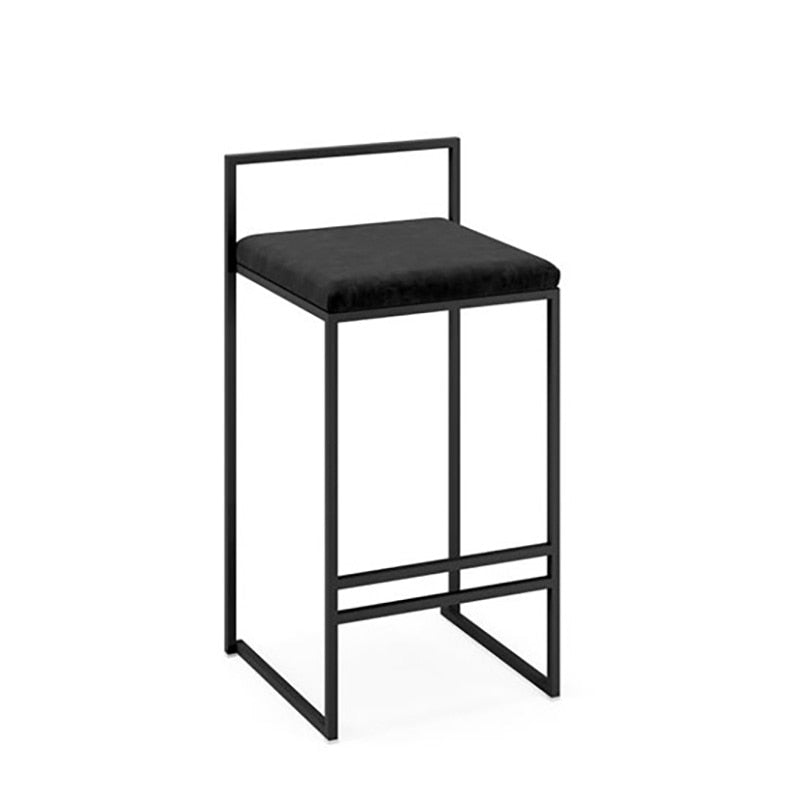 Metal Cushioned Bar Stool