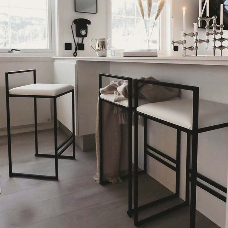 Metal Cushioned Bar Stool