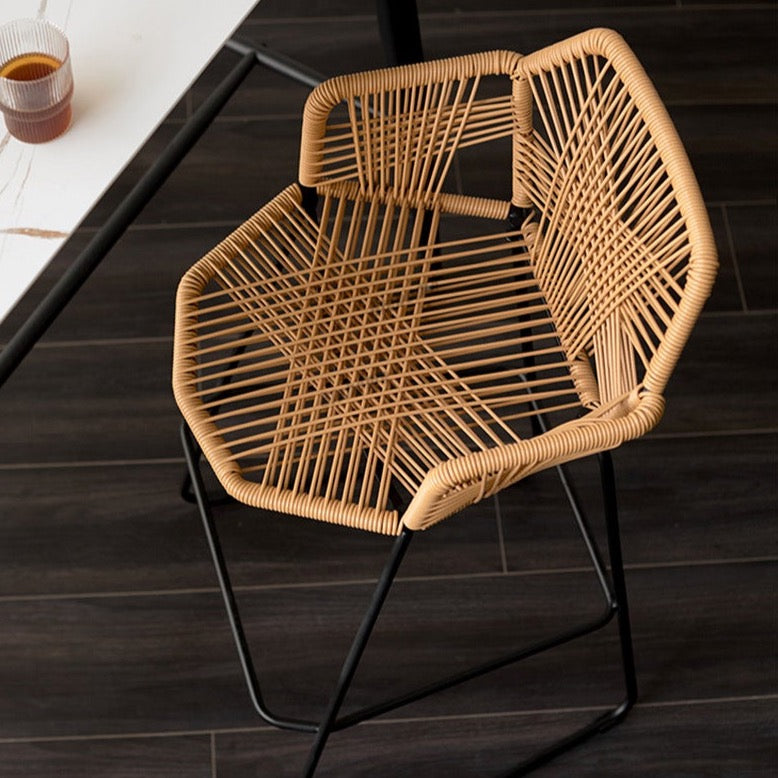 Nordic Bar Stools Rattan Style