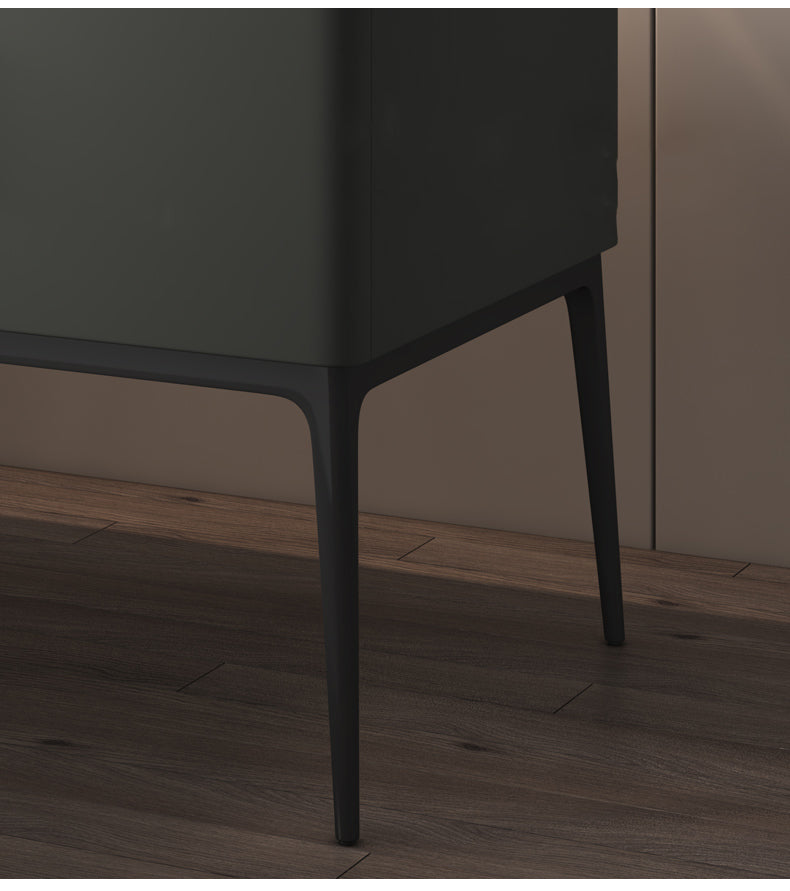 Rectangular Bedside Cabinet with Centre Incision