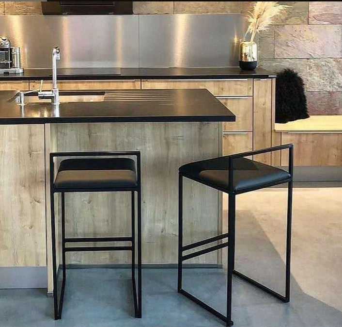 Metal Cushioned Bar Stool