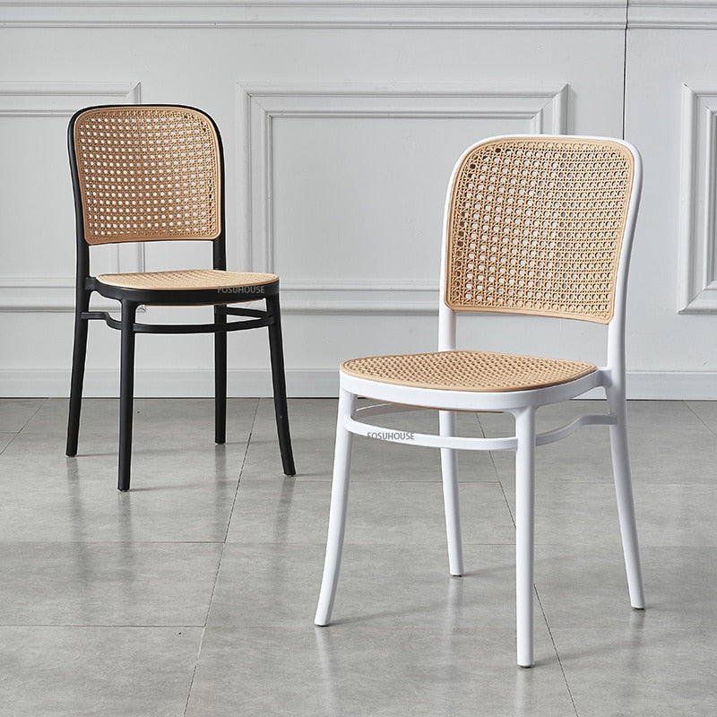 Plastic Rattan Dining Chair