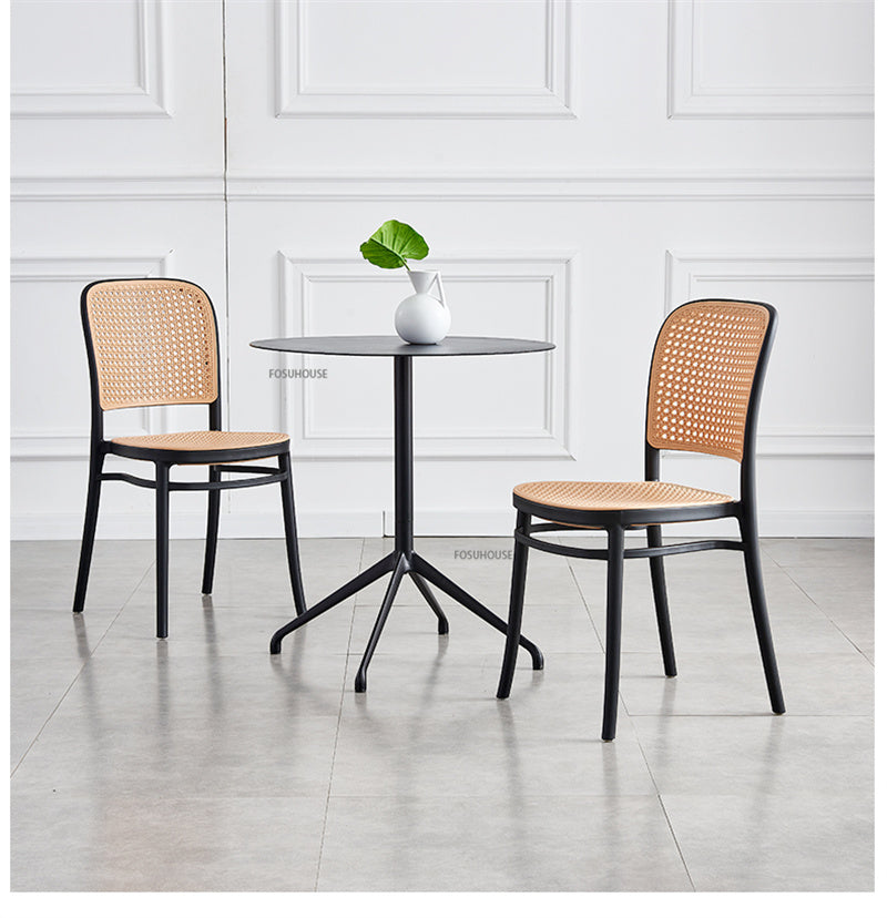 Plastic Rattan Dining Chair