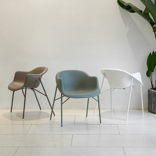 Minimalist Plastic Modern Circular Chair