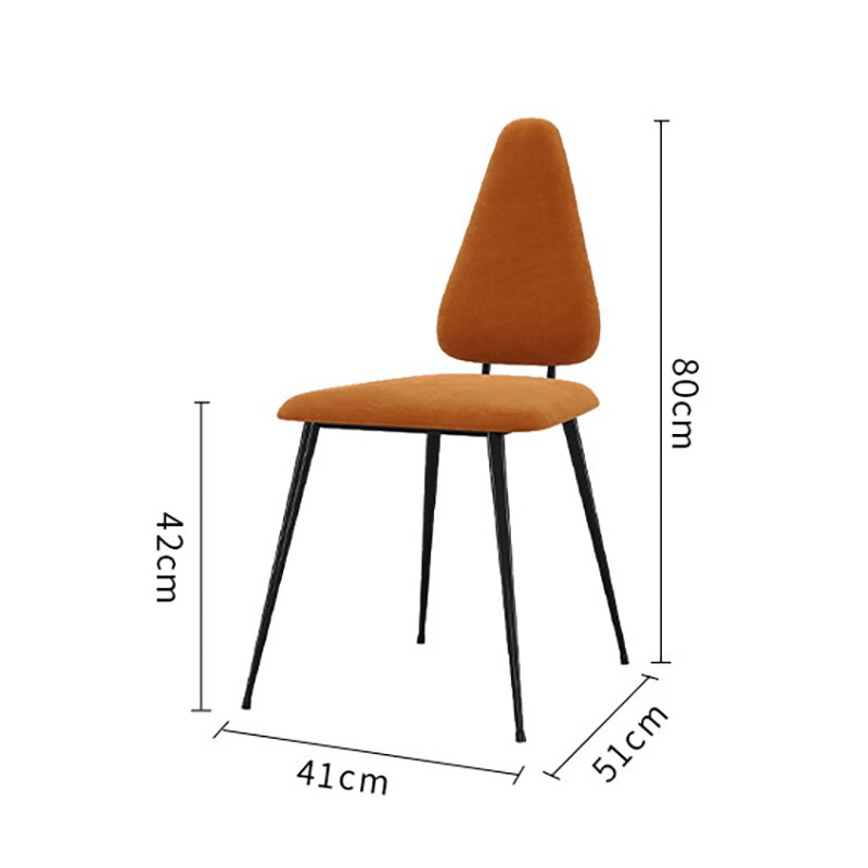 Triangular Padded Dining Chair