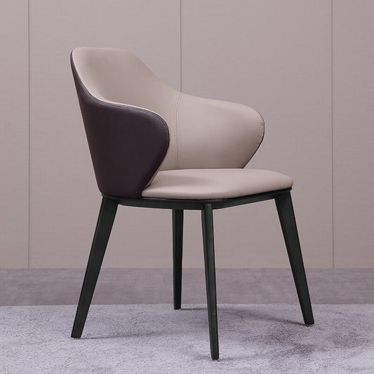 Two Tone Curved Back Dining Chair