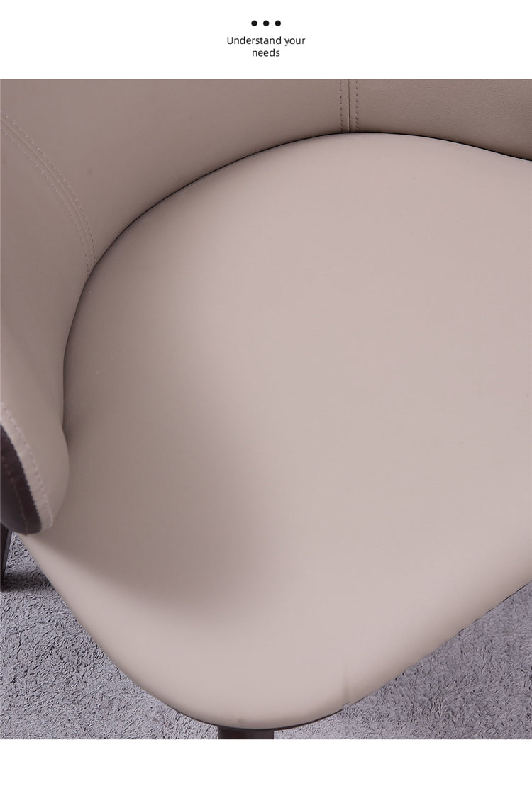 Two Tone Curved Back Dining Chair