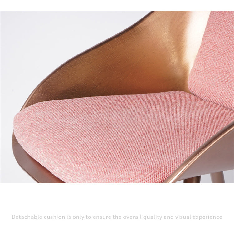 Modern Rose Gold & Pink Chair