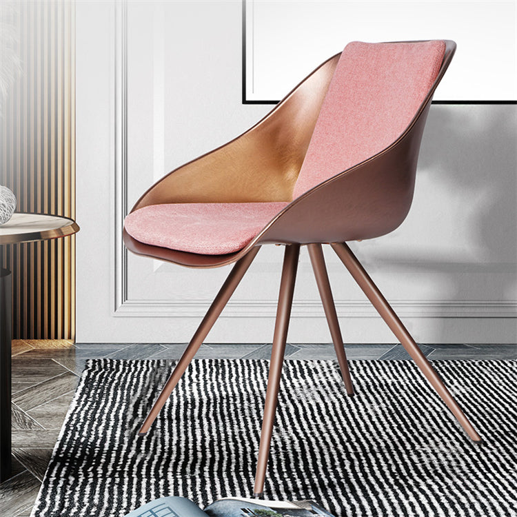 Modern Rose Gold & Pink Chair