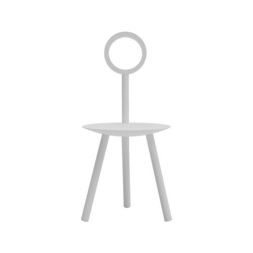 Stem back minimalist chair