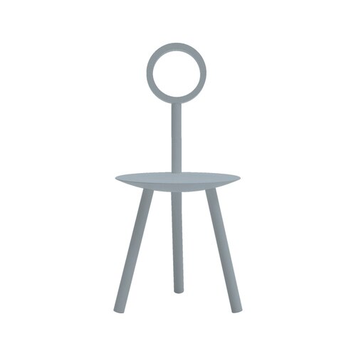 Stem back minimalist chair