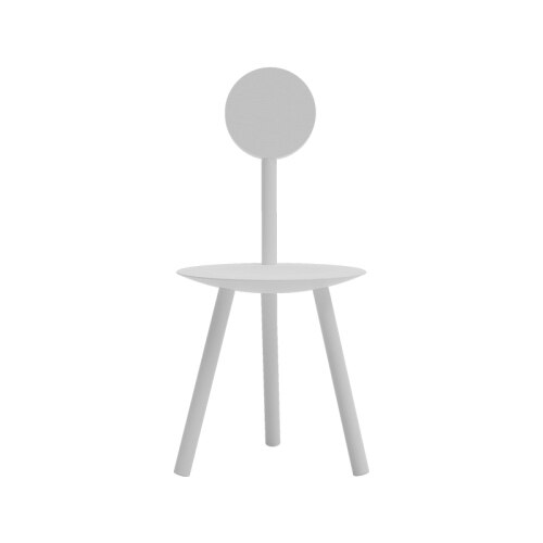 Stem back minimalist chair