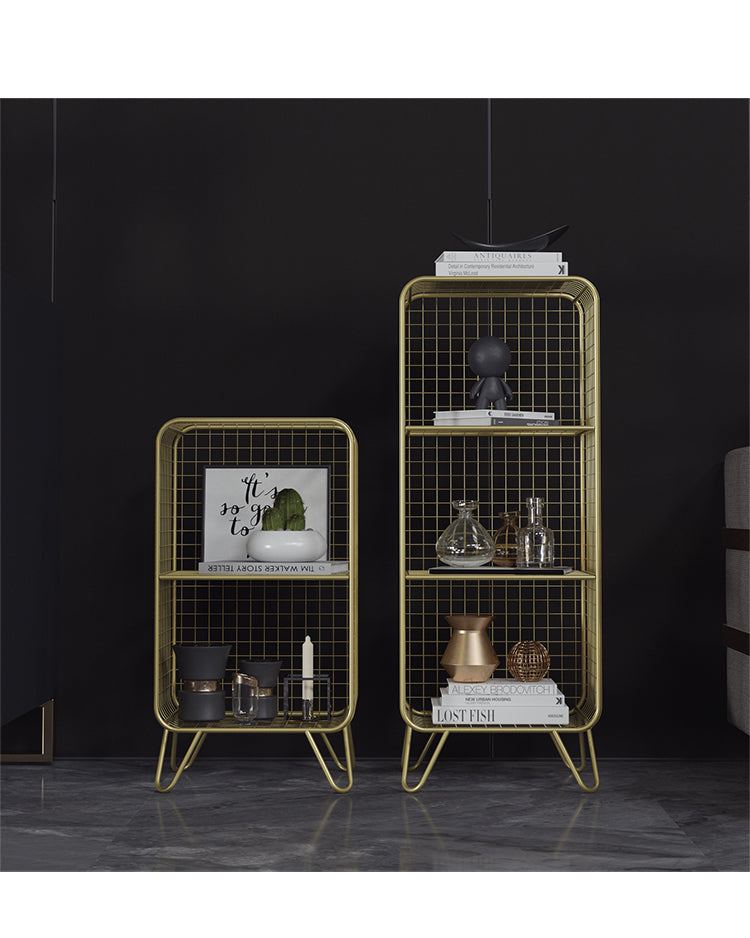 Cage style shelving unit