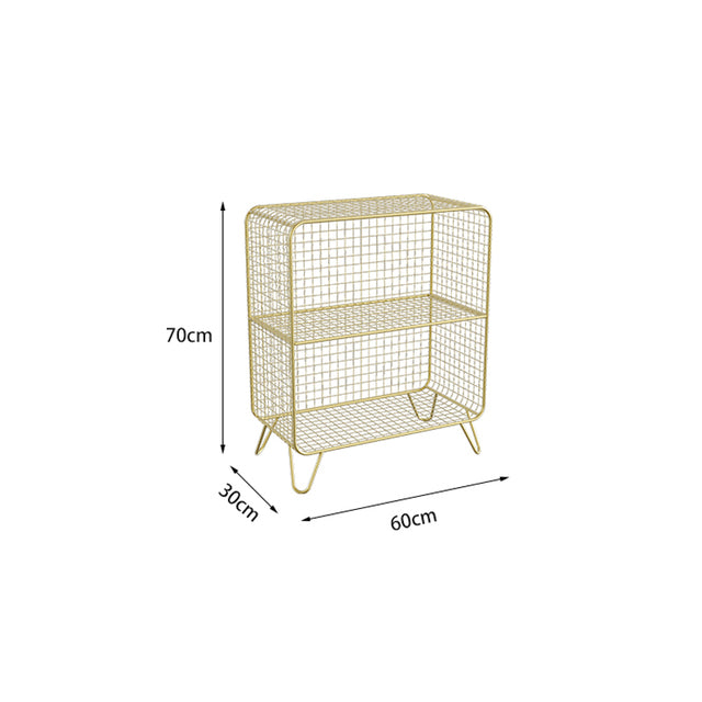 Cage style shelving unit