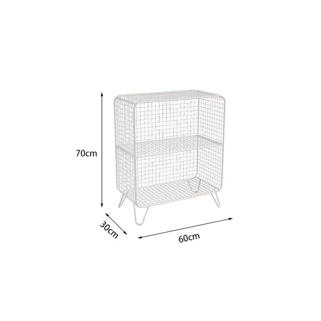 Cage style shelving unit