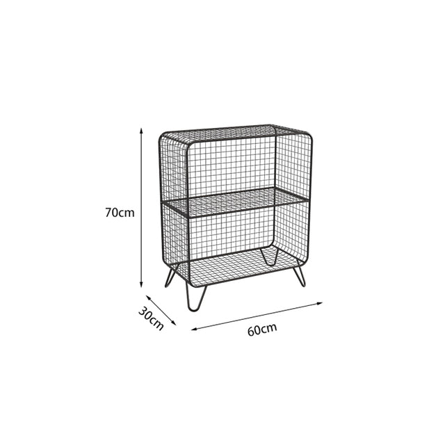 Cage style shelving unit